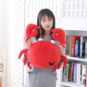 2020 bán buôn chất lượng cao phim hoạt hình mềm mại màu đỏ cua bé đồ chơi sang trọng cho trẻ em sang trọng sáng tạo chất liệu cua - Product Image 4