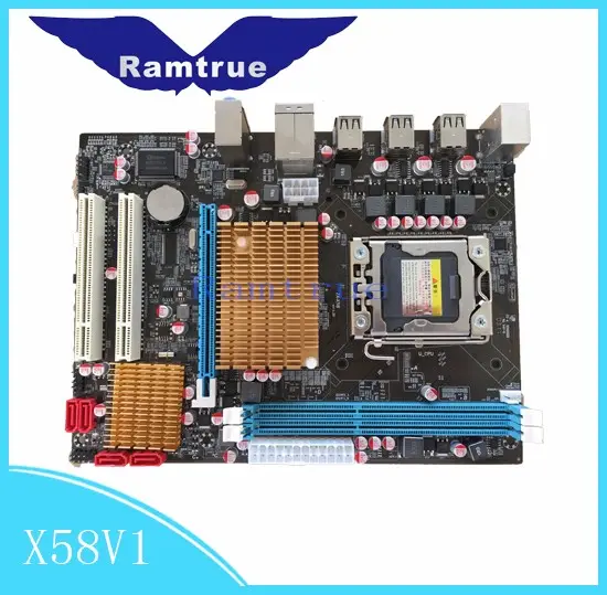 2017 इंटेल X58 lga1366 सॉकेट 1366 मदरबोर्ड मदरबोर्ड ddr3 प्रोसेसर