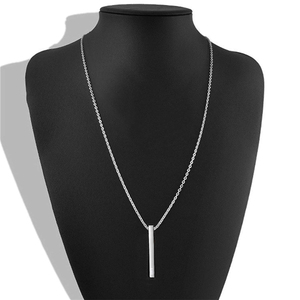 Commercio all'ingrosso della collana della barra incisa dell'argento sterlina 925 di modo dei monili degli uomini di stile su ordinazione di hiphop - Product Image 4