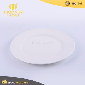 2017 14 "blanc en céramique plaque ronde en gros anglais porcelaine plaque - Product Image 1
