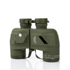 YL1050 Army Binoculars Green 10x50 Porro Prism Distance Measuring Binoculars