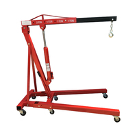 Grue de sol hydraulique portable pour atelier, capacité 2 tonnes