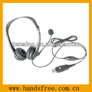 Binaural <span class=keywords><strong>casque</strong></span> design <span class=keywords><strong>professionnel</strong></span> avec connecteur usb pour <span class=keywords><strong>centre</strong></span> <span class=keywords><strong>d</strong></span>'appels et touche mute - Product Image 1