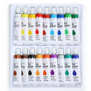 Professional artist grade oil paint with good colour strength thick consistency