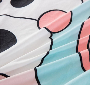 2 capas franela de lana manta de dibujos animados tejido de punto cómodo 100% poliéster de uso doméstico - Product Image 5