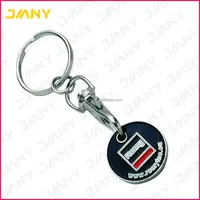 מותאם אישית לוגו קניות Keyring מתאים forTrolley הלבשה עגלת מטבע אסימון Keychain