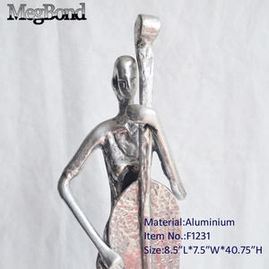 Estatua de aluminio de cellist para el hogar, estatua abstracta grande de bronce para músico - Product Image 4