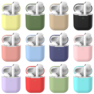 Funda de silicona para auriculares Apple <span class=keywords><strong>Airpods</strong></span> 2, cargador inalámbrico, superventas - Product Image 6