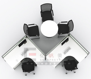 Oficina de Estación de Trabajo Personal de oficina <span class=keywords><strong>Muebles</strong></span> de Oficina Lugar de Trabajo para 4 Persona - Product Image 2