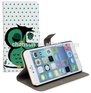 la onda de búho punto de fotos del teléfono móvil funda de piel para eliphone 6 plus - Product Image 3