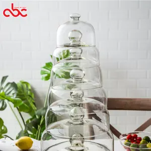 Bán Buôn Handblown Không Chì Pha Lê Thủy Tinh Bánh Dome Bìa