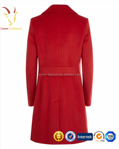 Donne Rosso Lungo Inverno Cappotto di Cachemire Delle Signore - Product Image 6