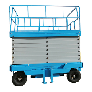 Plataforma Elevadora Móvil Plegable Eléctrica Tipo Tijera de 6m, 8m, 10m con Plataforma Antideslizante y Estructura de Acero de Alta Resistencia - Product Image 1