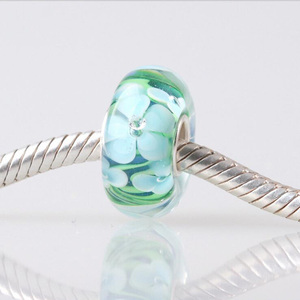 Estampado de corazón de plata <span class=keywords><strong>925</strong></span> Amor de cristal de <span class=keywords><strong>Murano</strong></span> grano del encanto del nuevo estilo - Product Image 6