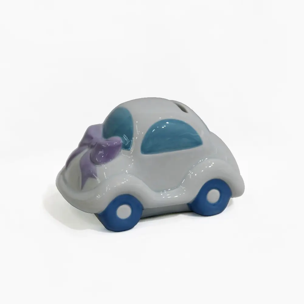 귀여운 세라믹 Volkswagen Vw Bug 블루 비틀 돼지 저금통 돈 상자