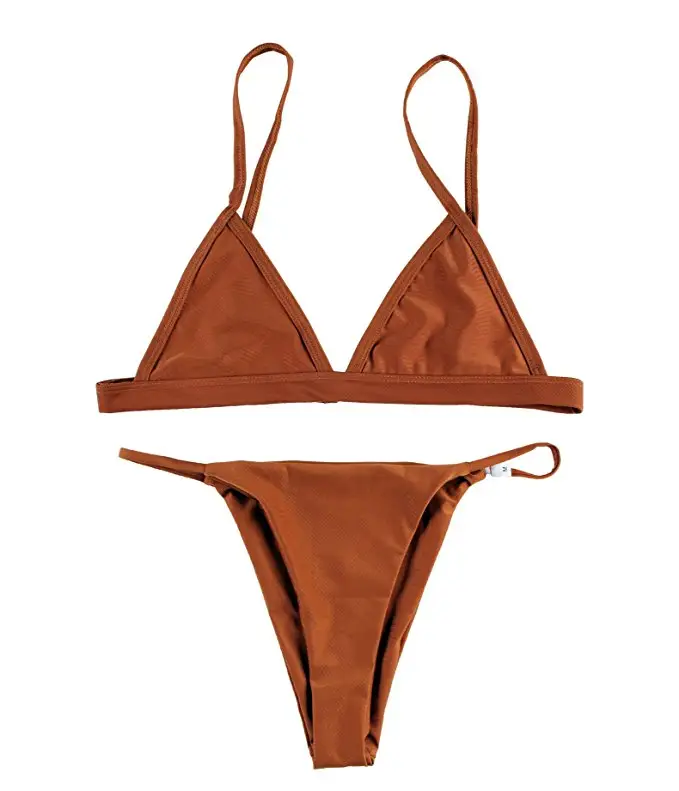 KY drop shipping-bikini brasileño de dos piezas para mujer, traje de baño triangular Con parte inferior, conjunto de bikini para playa, venta al por mayor, 2021