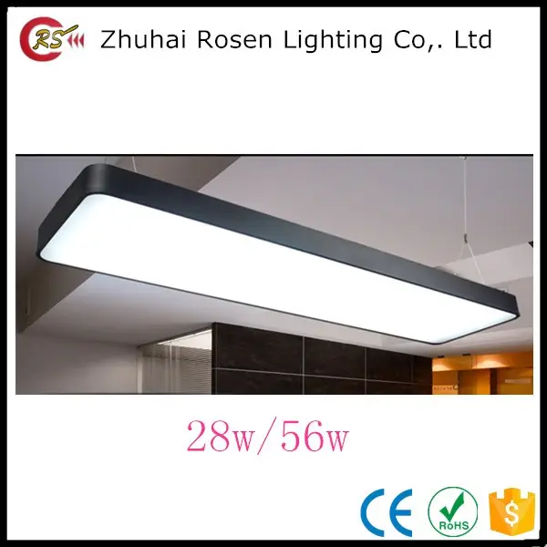 High quality AC85-265V aluminum natural white 1200x100x70mm 28w 56w led office ceiling light