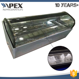 Puerta corredera <span class=keywords><strong>de</strong></span> cristal Embraco compresor 810 W potencia encimera pantalla congelador para <span class=keywords><strong>helados</strong></span> - Product Image 3