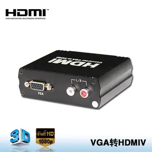 Vga To Hdmi Converter With Hdcp Compliant Box With L/R audio output support 1080p guangzhou supplier