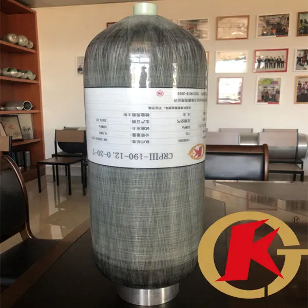 KJ fabrika doğrudan satmak 2L 3L 6.8L 9L 15L 20L 140L karbon fiber silindir SCBA veya dalış veya hidrojen gazı