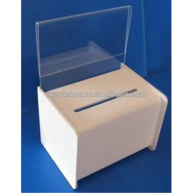 현대 간단한 아크릴 기부금 상자