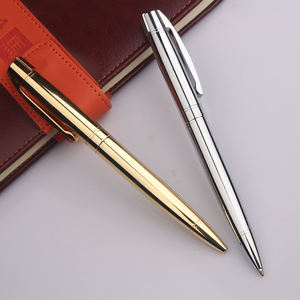 ปากกาลูกลื่นตราโลโก้ออกแบบได้ตามต้องการปากกาโลหะสีดำทองหรูหราสไตล์ผู้บริหาร1.0มม. เลเซอร์ความกว้างในการเขียนเหล็ก - Product Image 5