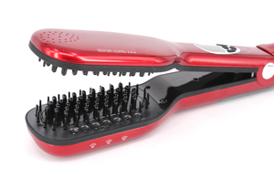2016 Caliente Innovador Infundido Aceite <span class=keywords><strong>de</strong></span> Argán <span class=keywords><strong>Pelo</strong></span> <span class=keywords><strong>Plancha</strong></span> <span class=keywords><strong>de</strong></span> Vapor con Cepillo Mágico - Product Image 5