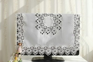 Wedding Round Christmas <strong>Vintage</strong> Shandong Jacquard Wedding Lace <strong>Tablecloths</strong> - Product Image 4