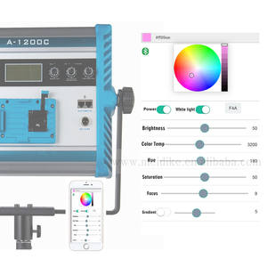Yidoblo, Luz suave con control remoto de aplicación, 2800K-<span class=keywords><strong>9990K</strong></span>, panel de video de película Azul, luz RGB Led, iluminación de video fotográfico - Product Image 4