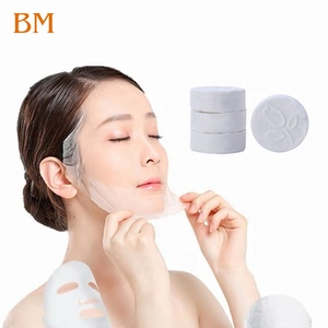 Diy Bio-Schönheit Kosmetik Einweg Baumwolle Bambus faser komprimierte Gesichts maske Floh Seide komprimierte Maske