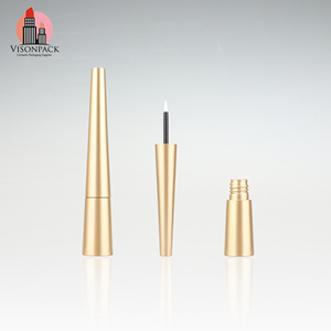 4ml Tube d'<span class=keywords><strong>eye</strong></span>-<span class=keywords><strong>liner</strong></span> en plastique avec revêtement doré mat Applicateur de brosse en <span class=keywords><strong>feutre</strong></span> Emballage de cils Mascara Mini conteneur d'<span class=keywords><strong>eye</strong></span>-<span class=keywords><strong>liner</strong></span> liquide - Product Image 2