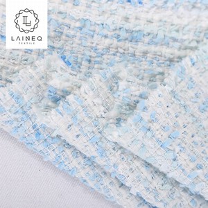 China personalizado azul hermoso tejido cardado de <span class=keywords><strong>lana</strong></span> tejido Tweed - Product Image 6