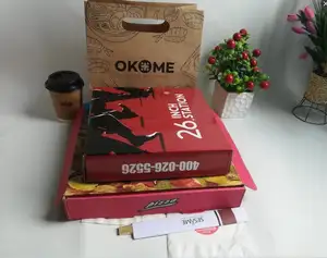 批发33 35厘米30 40 9英寸披萨包装纸箱披萨盒意大利披萨纸箱定制设计印刷包装盒