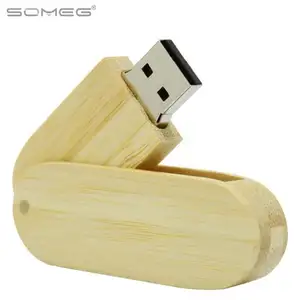 8GB Holz stift Oval 2.0 USB-Flash-Laufwerk Speicher Stick Pen drive Holz paket Druck Logo Großhandel