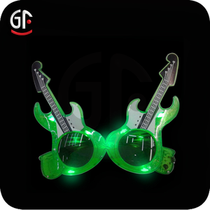 Diseño más caliente de la Guitarra En Forma de Led Intermitente Resplandor En Oscuro gafas de Sol - Product Image 4