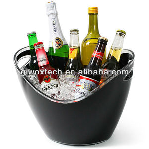 Grand <span class=keywords><strong>vin</strong></span> seau à glace en plastique, <span class=keywords><strong>champagne</strong></span> seau à glace acrylique, - Product Image 1
