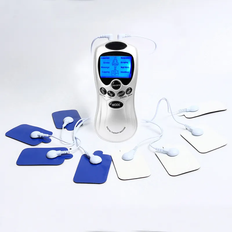 2031 Ziekenhuis Tool Digitale Meridiaan Therapie Massager Elektronische Puls Massager Acupunctuur Twee Output Lichaamsmassageapparaat
