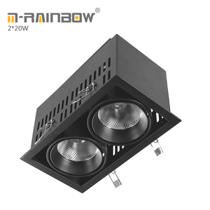 Museos restaurante 4000lm led luz <span class=keywords><strong>de</strong></span> techo 2*20 W llevó grille abajo <span class=keywords><strong>de</strong></span> la iluminación 40 W cob led luz <span class=keywords><strong>de</strong></span> la parrilla - Product Image 1