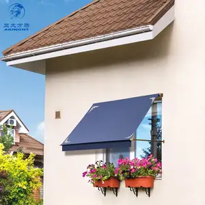 Hot Sale Drop Arm Window Awnings Retractable Window Awning for window sun rain protection