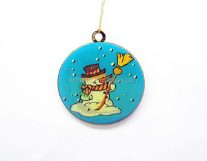 Diseño propio más Popular exquisito acero 50*56mm redondo cristiano religioso con patrones adorno de Navidad para la decoración del hogar - Product Image 3