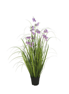 Pas cher en plastique faux artificielle oignon décoration murale herbe plante artificielle avec racines - Product Image 2