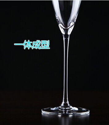 Haonai man blown special designed glass champagne flute