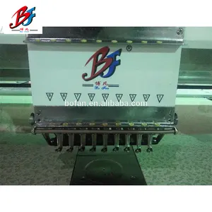 Dahao nakış makinesi yazılımı 9 iğneler 2 kafaları düz bilgisayar nakış makinesi fiyatları