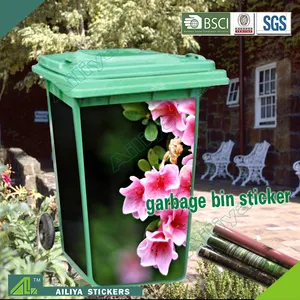広告屋外3D防水卸売取り外し可能カスタマイズ自己粘着家の装飾リサイクルステッカーゴミ箱用