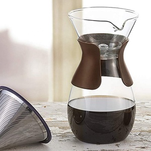 Khuyến mãi tinh tế ngắn tay thủy tinh Borosilicate nhỏ giọt cà phê <span class=keywords><strong>Maker</strong></span> - Product Image 2