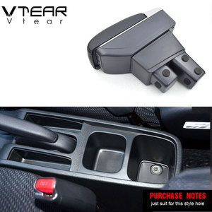 Vtear tay vịn USB sạc nâng cao hai lớp trung tâm lưu trữ nội dung hộp cánh tay phần còn lại Phụ kiện ABS cho Honda phù hợp với nhạc <span class=keywords><strong>jazz</strong></span> - Product Image 2