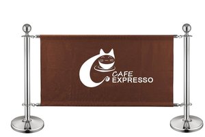 Özel <span class=keywords><strong>Cafe</strong></span> bariyer PVC örgü kumaşlar tuval afiş tam renkli dijital baskı boya süblimasyon ile açık hareketli bariyerler - Product Image 2