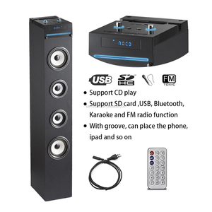 <span class=keywords><strong>Altavoz</strong></span> Inalámbrico de Madera de 2.0 Canales para SM-T10, <span class=keywords><strong>Altavoz</strong></span> de <span class=keywords><strong>Torre</strong></span> 5.0, Reproductor de <span class=keywords><strong>CD</strong></span>, Sistema de Karaoke para el Hogar - Product Image 2