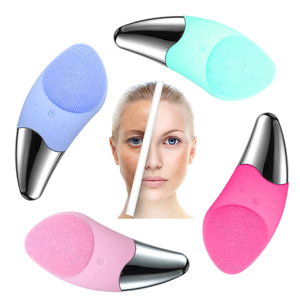 Cepillo de limpieza Facial de dermoabrasión Hydra, masaje Facial eléctrico de silicona, <span class=keywords><strong>limpiador</strong></span> de vibración profunda de poros para uso doméstico, nariz dirigida - Product Image 3