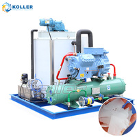 Máquina de Hielo Industrial para Conservación de Pescado, Produce 5 Toneladas de Hielo en Escamas, 5 Toneladas por Día, con Sistema de Control PLC